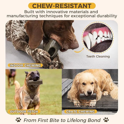 Dog Frozen Treat Toys to Keep Them Busy - Heavy Duty Dog Puzzle Toys with Frozen Mold, Indestructible Aggressive Chew Toys for Large Dogs, Food Grade-Easy to Clean-Reduce Anxiety-Safe Chewing - 2PCS