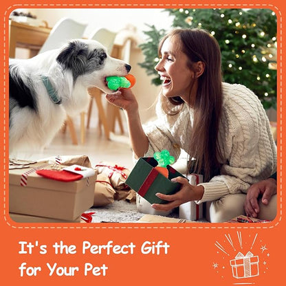 Tough Dog Toys for Aggressive Chewers with Squeaky, Indestructible Dog Chew Toys for Medium and Large Breeds to Keep Them Busy, Interactive Durable Dog Toy