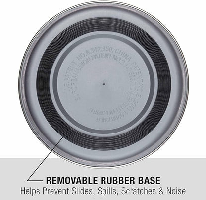 Loving Pets Bella Dog Bowls- Stainless Steel Dog & Cat Bowls - Spill Proof Dog Food Bowl, Cat Bowl, Puppy Essentials & Pet Supplies Great for Home & Travel (Small 10-20 lbs, Blueberry)
