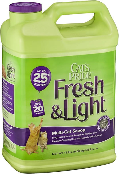 Cat's Pride Fresh & Light Fresh and Clean Scent Cat Litter 15 lb.