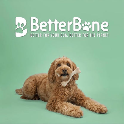 BetterBone - Medium Density - Ideal for Moderate to Strong Chewers - All-Natural, Nylon-Free Dog Chew Toys - Non-Toxic, Promotes Dental Health, Splinter-Resistant, Sustainably Made