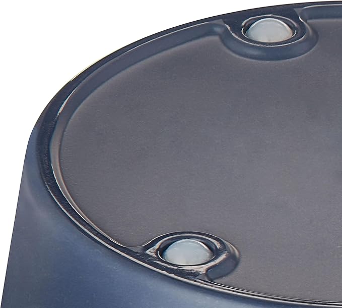 (3 Pack) Melamine Dog Bowl, Blue, Medium – Durable Plastic Pet Dishes with Non-Slip Bottom, Dishwasher Safe, Lightweight & Shatterproof, Ideal for Small to Medium Dogs, Puppies, Cats, Set of 3