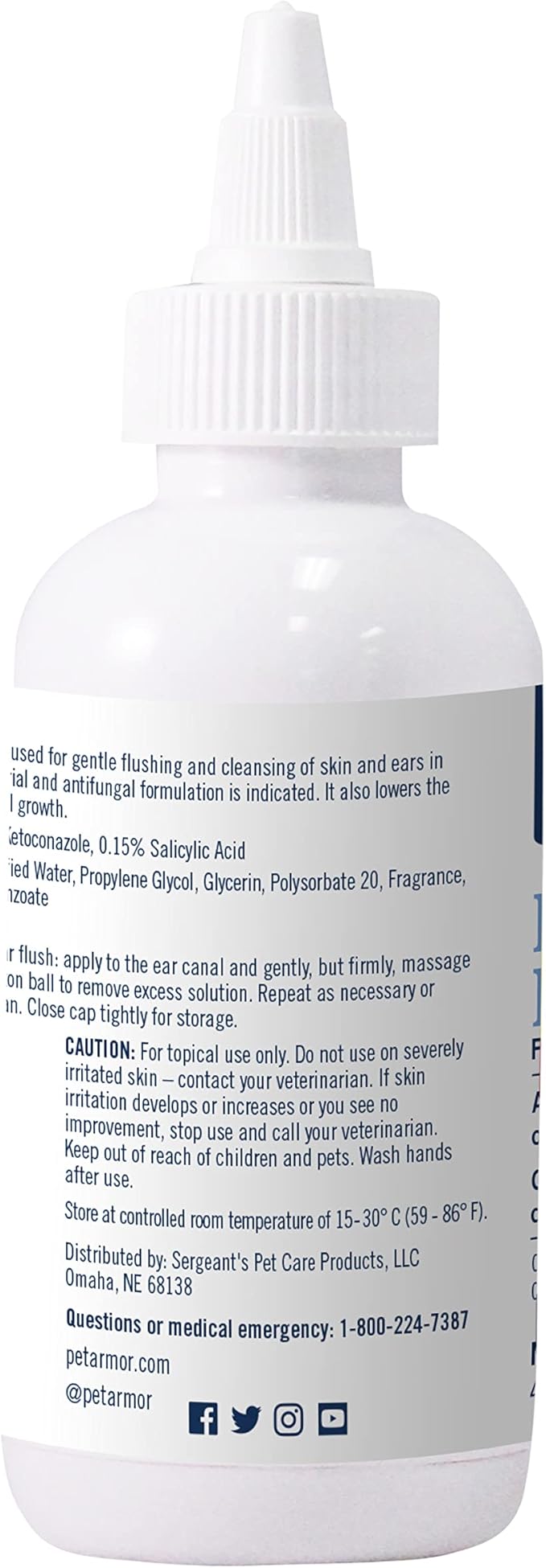 PetArmor Ear Rinse for Dogs & Cats, 4 oz (Pack of 2)