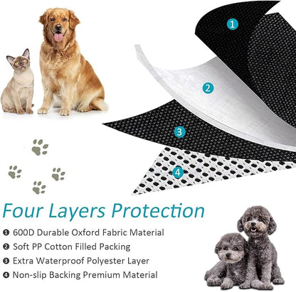 Model Y Rear Trunk Cargo Liner Pet Mat Dogs Rear Seat Cover Protector All-Weather Waterproof Compatible with Tesla Model Y Accessories 2019-2025