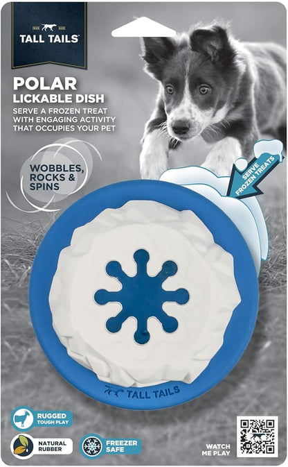Tall Tails Natural Rubber Reward Interactive Dog Toy, Polar Freezable