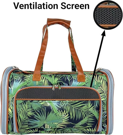 Mr. Peanut's Gold Series Standard Size Expandable Pet Carrier (Tropical)