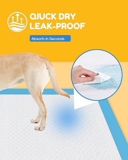 Extra Large Puppy Dog Pee Pads 28" x 34"-30 Count, Super Absorbent Disposable Dog Training Pads, Quick Drying, Leak-Proof, Ultra Thick Potty Pads for Dogs, Puppies, Doggie, Cats, Rabbits