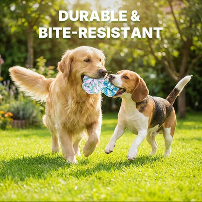 Braided Rope Dog Toy Balls - 2 Pack Dog Rope Ball Toy for Aggressive Chewers, Chew Toys for Medium Dogs, Teething Chewing and Boredom Relief