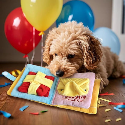 Hide and Seek Dog Toys, Birthday for Dogs Interactive Stuffed Pet Slow Feeder Dog Treat, Interactive for Small Medium Dogs