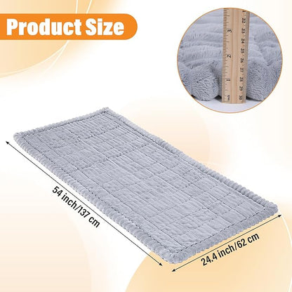 Kifmurase Backseat Pet Bed Mat, Dog Car Seat Cover for Back Seats, Dog Bed for Car, Non-Slip Travel Pet Mat, Fuzzy Seat Protector for Backseat Extenders, Trucks, SUVs