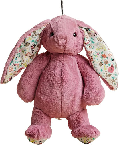 Pet Lou 15 Inch Rabbit Dog Chew Toy, Super Soft & Durable Plush with Crinkle Ears & Built-in Long Lasting Squeakers, Interactive Stuffed Squeaky Dog Toy