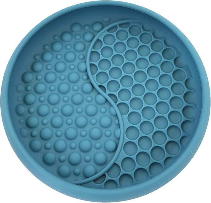 YAMI Dog Lick Bowl, Lick Mat for Dogs, Wet Food Cat Slow Feeder, Freeze Bowl, Enrichment & Puzzle Toy for Anxiety Relief, Food-Grade Silicone, Suction Cups, Dishwasher Fit, for All Breed (Dark Teal)