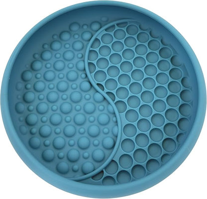 YAMI Dog Lick Bowl, Lick Mat for Dogs, Wet Food Cat Slow Feeder, Freeze Bowl, Enrichment & Puzzle Toy for Anxiety Relief, Food-Grade Silicone, Suction Cups, Dishwasher Fit, for All Breed (Dark Teal)