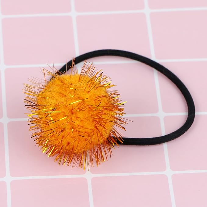 CABAX 1.8'' Assorted Color Sparkle Balls, Tinsel Pom Poms Puff Balls Glitter for Cat Kittens Toys DIY Christmas, 20 Pcs