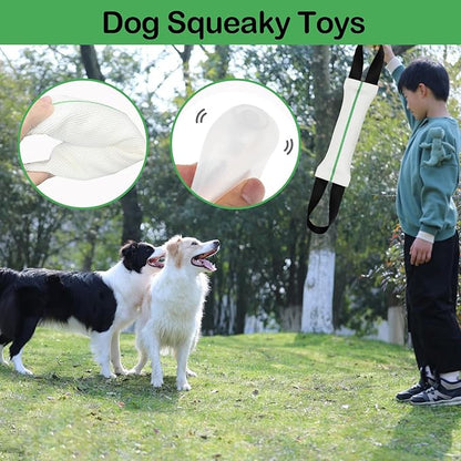 ASOCEA Dog Pool Toys,2-in-1 Dog Water Toys Interactive Tug Toys for Small to Large Dogs Bite Resistant Squeaky Floating Toy Perfect for Dock Diving Training Fetching Throwing Playing