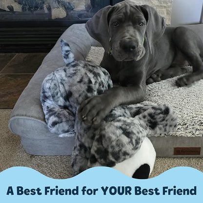 Snuggle Puppy Heartbeat Puppy Toy for Large Breeds, Breed Buddies Collection-Great Dane, Plush Dog Toy with Real-Feel Pulse and Heat Pack for Crate Time, First Nights, and Rest