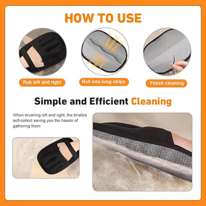 Pet Hair Removal Glove, Pet Hair Remover Gloves for Cats & Dogs Hair Remover, Magic Brush Pet Hair Removal Tool for Furniture, Couch, Car Seats, Clothing(1Pcs)