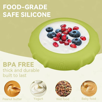 Dog Lick Bowl, Bestalk Wobbly Freeze Bowl Enrichment Feeder for Dogs, Anxiety Relief Lick Mat Puzzle Toy for Distraction, BPA Free Silicone, Dishwasher Safe(Green,L)