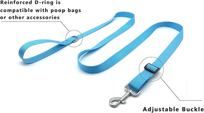 TAIAN Adjustable Nylon Dog Leash, 6 Foot Long Dog Leashes for Medium Large Dogs