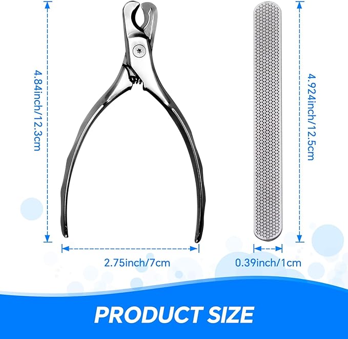 Professional Stainless Steel Dog Cat Nail Clippers & Trimmer Set, Sharp Blades for Precise Cutting, Easy-Grip Ergonomic Handle with Built-in Nail File, Durable Pet Grooming Tool for Small to Large Pet