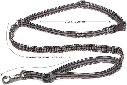 Stunt Puppy Go Dog Glo Runner Hands-Free Leash, Black