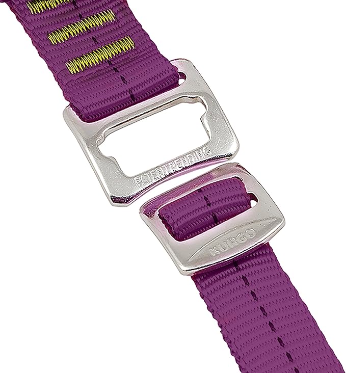 Kurgo Enhanced Strength Tru-Fit Dog Car Harness - Pet Travel Safety Harness - Crash Test Certified Fit - Five Point Adjustment - Secure Buckle - Padded Chest - Deep Violet - Small