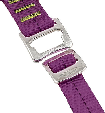 Kurgo Enhanced Strength Tru-Fit Dog Car Harness - Pet Travel Safety Harness - Crash Test Certified Fit - Five Point Adjustment - Secure Buckle - Padded Chest - Deep Violet - Small