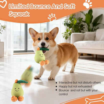 Pet Dog Cat Chew Toy: Fun, Playful, Cute, and Durable (Green Pear)