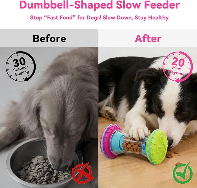 MateeyLife Interactive Dog Puzzle Toys for Small Medium Large Breed - Durable Smart Puppy Enrichment Dogs Toy to Keep Them Busy, Mental Brain Stimulation Treat Dispensing Training & Slow Feeder