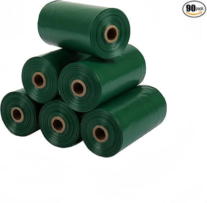 Green Dog Waste Bags, Extra Thick and Leak-Proof Poop Bags for Dogs&Cats (Green(6 Rolls))