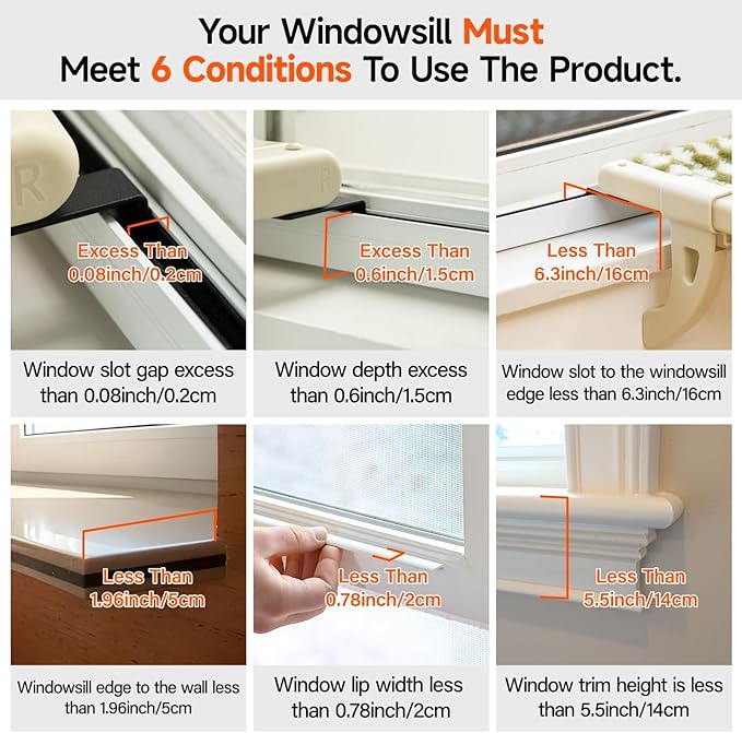 MEWOOFUN Window Sill Perch for Indoor Cats, One-Step Sliding Clamping Slot Adjustment Cat Hammock With Removable Covers, Bed for Windowsill & Bedside (Beige, Large)