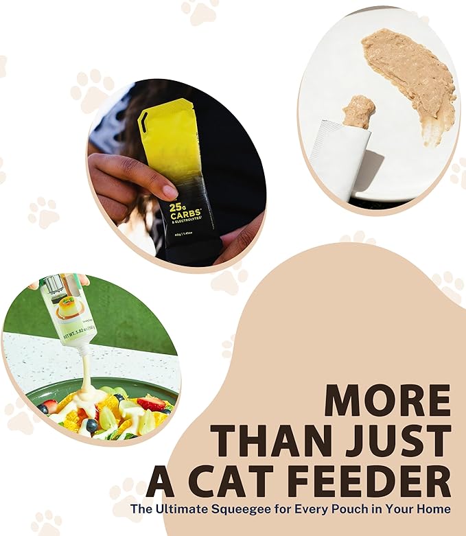 Treat Squeezer Feeder for Lickable Treat Tubes & Pouches, Mess-Free Holder with Easy Squeeze Dispenser Compatible with Churu Style Snacks