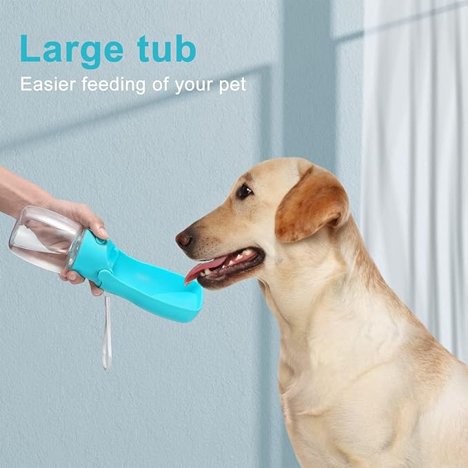 Portable Dog Small Animals Water Bottle for Walking 19 OZ or 12 OZ Pet Water Bottles for Puppy Medium Large Dogs Little Animals Water Dispenser Dog Small Animals Water Bowl