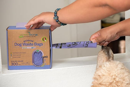 Greenbone BioBase Pull and Go Poop Bags 300 Bag Roll Unscented For Home or Yard Box Dispenser