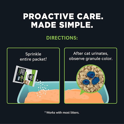 WORLD'S BEST CAT LITTER® Boosters™ Health Check-in™ | Cat Litter Additive for Health Monitoring | UTI Monitoring and Detection with Color Changing Indicator | Vet Approved | Single Packet, 12g