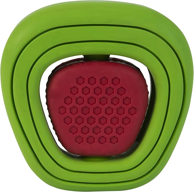 JW CHEW-EE Dental Dog Chew Toy; Cleans Your Pet's Teeth and Gums As They Play; Add Their Favorite Flavors, Apple Core (Pack of 2)