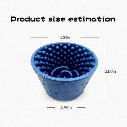 Dog Lick Bowls,Slow Feeding Dog Bowl,Non-Slip Dogs Treat Bowl,Puppy Slow Feeder for Relieving Concentration,Lick Bowls for Pet(L)