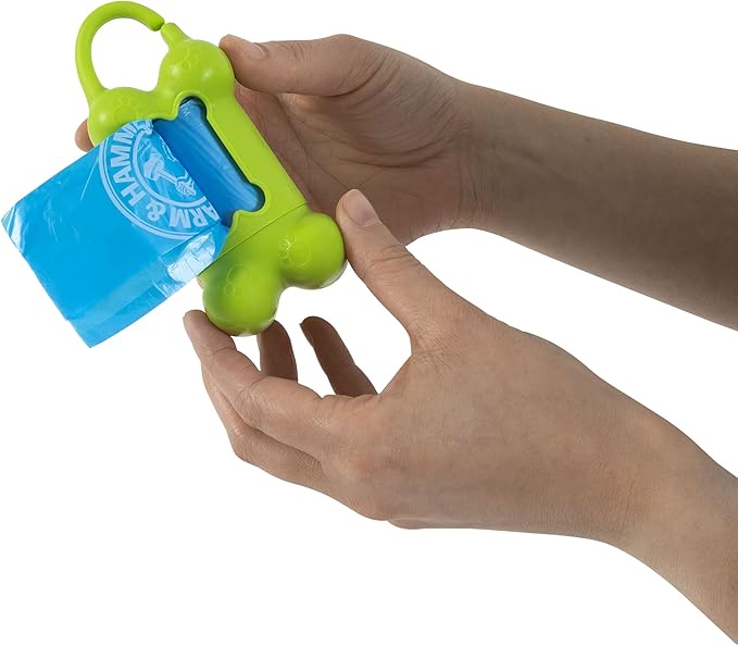 Arm & Hammer Easy-Tear Disposable Dog Poop Bag Refills, Fresh Scent Odor Control, Blue, 90 Dog Poop Bags 7 x 2.5 Inches
