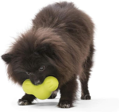 WEST PAW Zogoflex Tux Treat Dispensing Dog Chew Toy – Interactive Chewing Toy for Dogs – Dog Games for Aggressive Chewers, Fetch, Catch – Holds Kibble, Treats, Large 5", Granny Smith