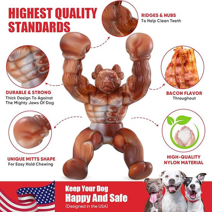 Dog Toys for Aggressive Chewers, Indestructible Dog Toys, Tough Toys for Aggressive Chewers to Keep Them Busy, Dog Chew Toys for Small/Medium/Large Dogs