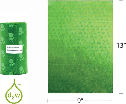 Wholesale Biodegradable Dog Poop Bags 2400-Count (120 Rolls) with 2 Dispensers : Environment Friendly w/ d2w for Fast Degradation, Dog Waste Bags, Lavender Scented, Pet Waste Poopbags