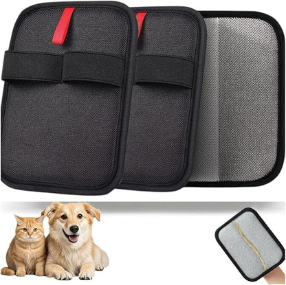 2 Pcs,Pet Removal Gloves for Dog&Cat， Electrostatic Pet Hair Remover， Pet Removal Gloves， Pet Hair Remover for Furniture， Reusable Pet Hair Remover