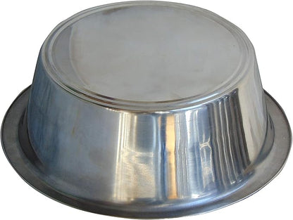 Bosky 2 Pack Stainless Steel Dog Bowls 8.8" Diameter for Food or Water ~ Ideal for Use on Floor or for Elevated Pet Feeder Stands (8 Cups)