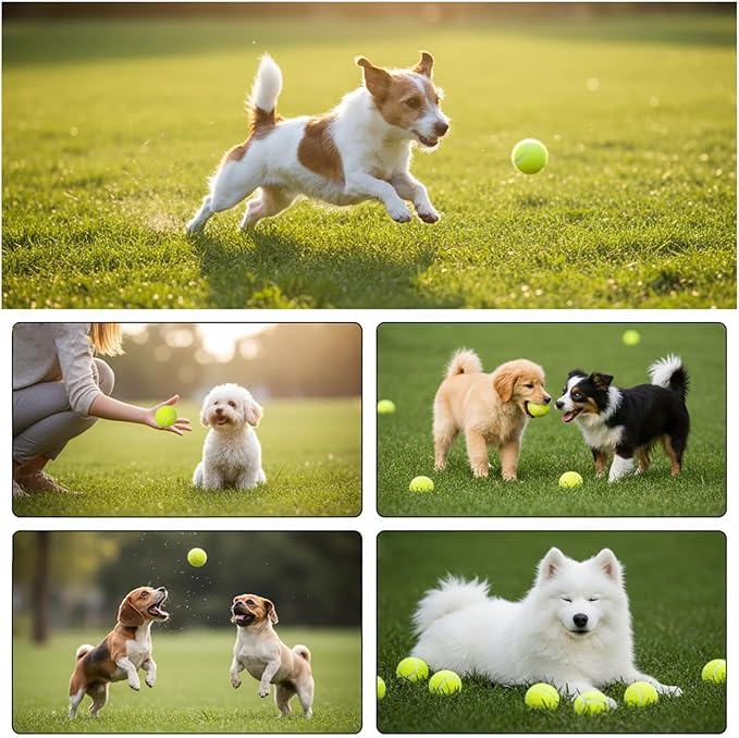 Automatic Dog Ball Launcher for Small Dogs & Medium Dogs, Interactive Fetch Machine with 3 Launch Distances (15–45 FT), USB Rechargeable, Includes 6 ETPU Balls (Mini)
