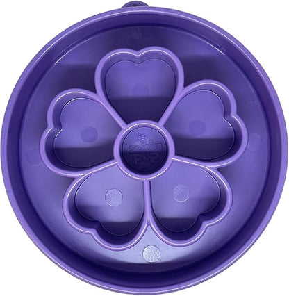 SodaPup Flower Design Enrichment Bowl – Durable Slow Feeder Bowl Made in USA from Non-Toxic, Pet-Safe, Food Safe Material for Mental Stimulation, Slowing Down Eating, Healthy Digestion, & More