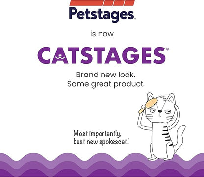 Catstages Kitty Slow Feeder Bowl for Cats & Small Dogs, Puzzle Dish for Fast Eaters, for Wet or Dry Food, Helps Slow Eating & Aid Digestion, Non-Slip, Made Without BPA, 3/4 Cup, 5-Inch, Green