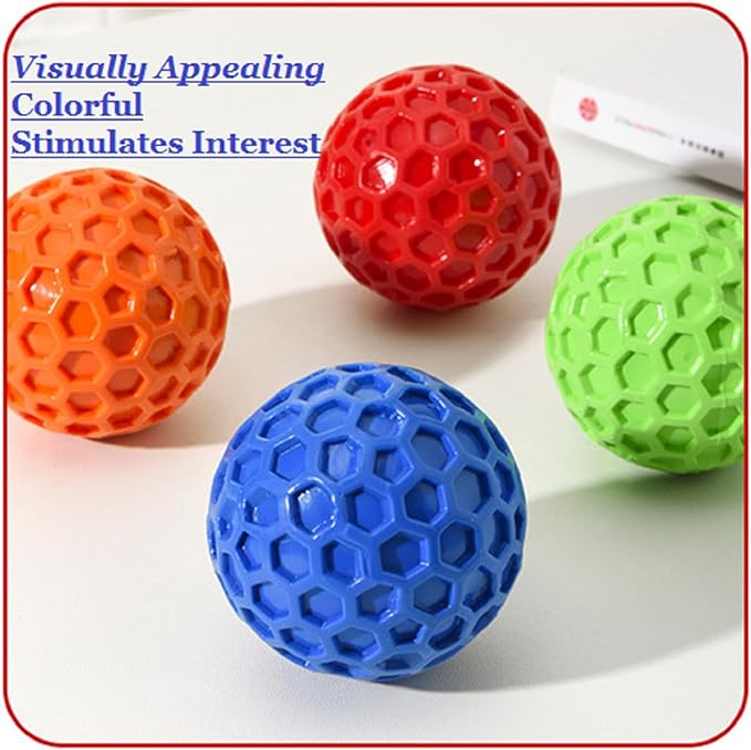 3pcs Small Interactive Dog Balls Chuck It Balls Indestructible Dog Toys for Aggressive Chewers 6.5cm/2.55in Diameter 3 Colors
