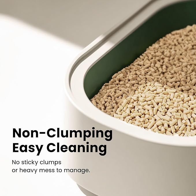 Gardner Pet Cat Litter Pellets Work in Double-Layer Litter Boxes Natural Mineral Formula with Odor Control, Low Dust & Low Tracking, Non-Clumping Cat Litter, Lightweight & Safe(3.5LBS)