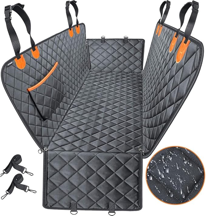 axGear Dog Car Seat Cover for Back Seat Cat Mat Waterproof Scratchproof