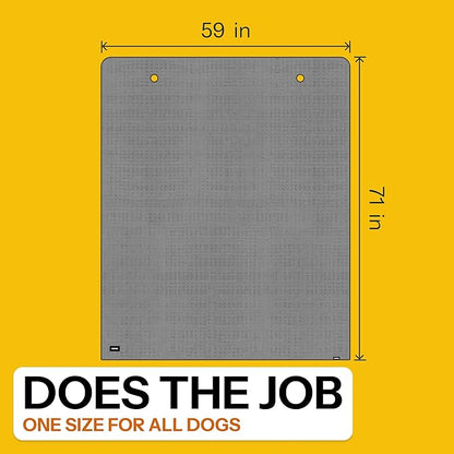Dog Towel Blanket for Drying Dogs and Cover for Car Back Seat, XLarge 71" x 59", Ultra Quick Dry and Absorbent Microfiber, Light Weight, Machine Washable, Soaks Over 1.5L, Grey, Beach to Boot